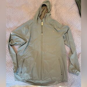 Vuori Men's Hooded Windbreaker Jacket - Sage Green